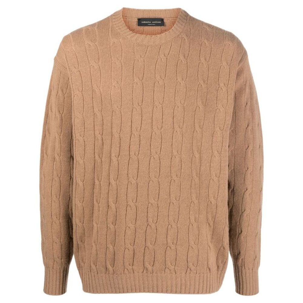 Roberto Collina Men Cable Knit Sweater